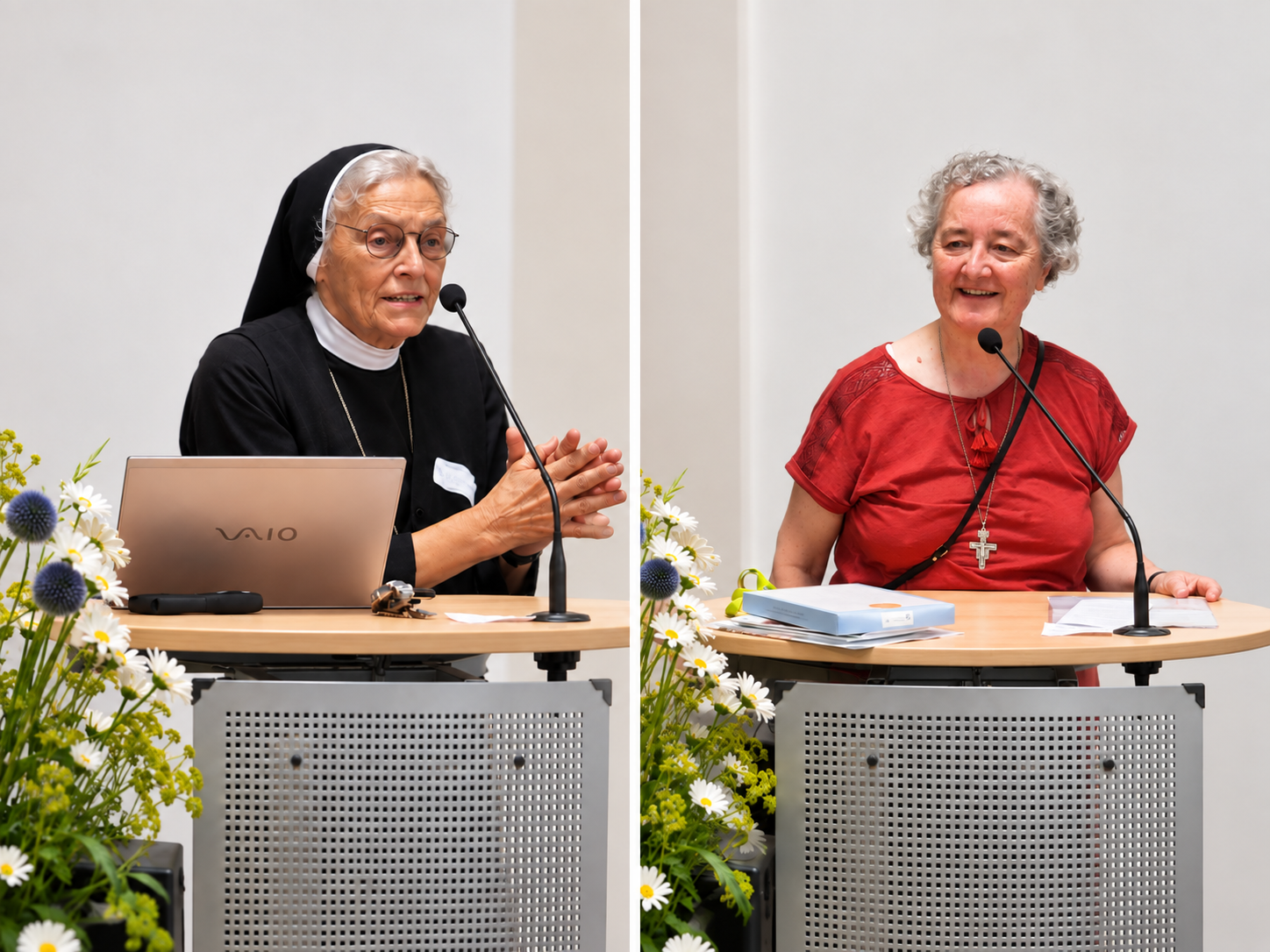 Schwester Dr. Frumentia Maier und Schwester Theresita Hettich